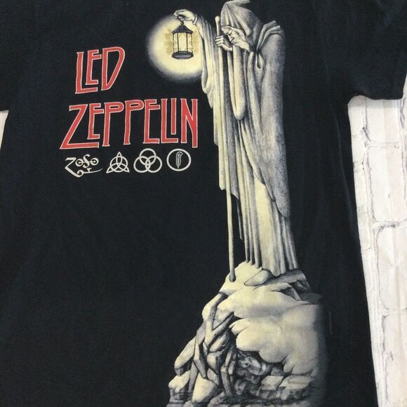 Gildan T-Shirt Unisex Size Small Color Black Hermit Led Zepplin Graphic Tee - Picture 8 of 8